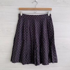 Vintage Gap - Navy blue pleated side button prep school skirt, 9/10 Small