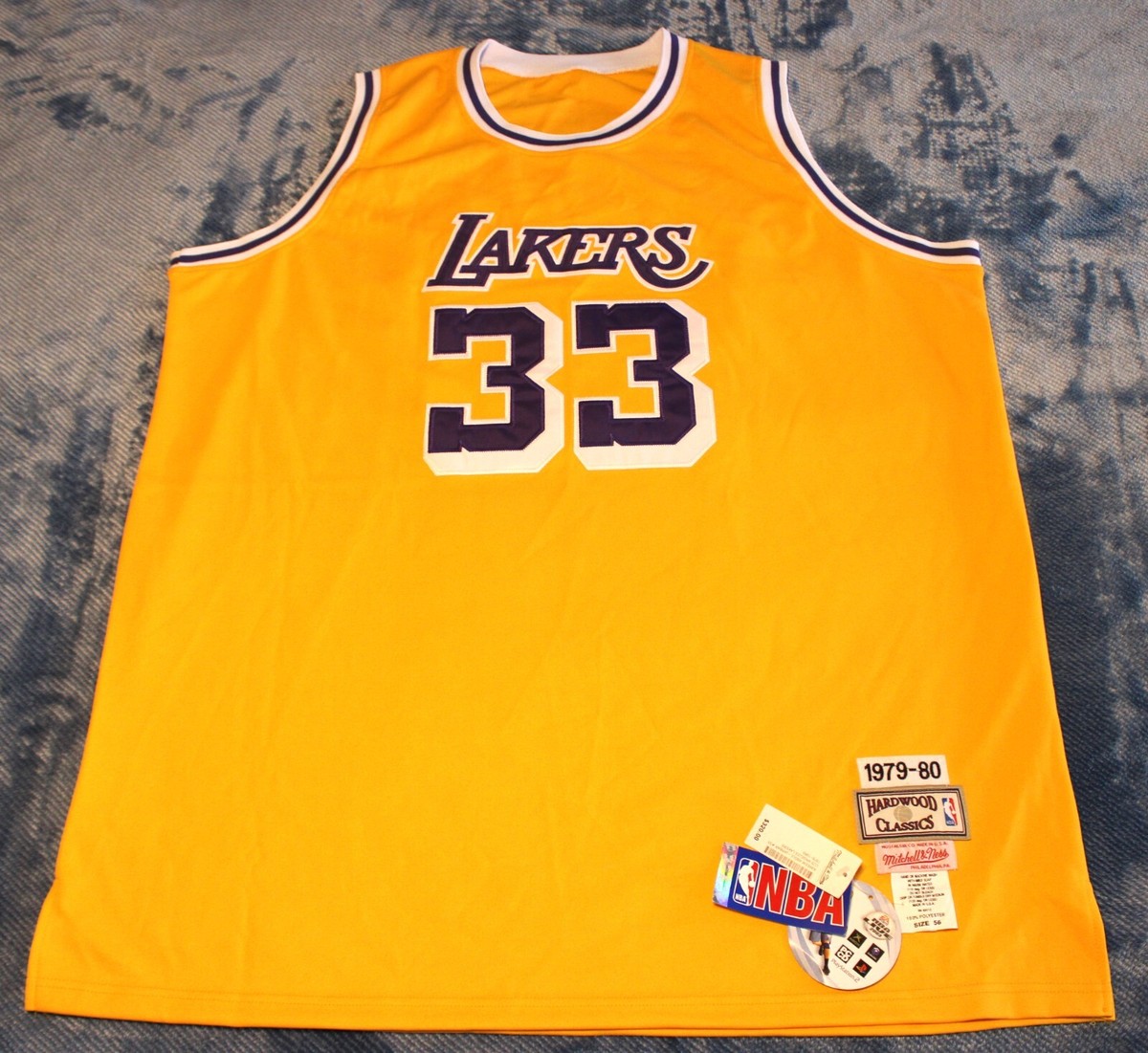 ウェア Mitchell & Ness Lakers Abdul-Jabbar 33 Kareem Abdul-Jabbar #33 LA Lakers Mitchell & Ness Jersey SZ56 100