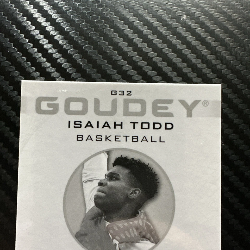 2021 Upper Deck Goodwin Champions Goudey Black Gold /249 Isaiah Todd Rookie RC - Image 3 of 4