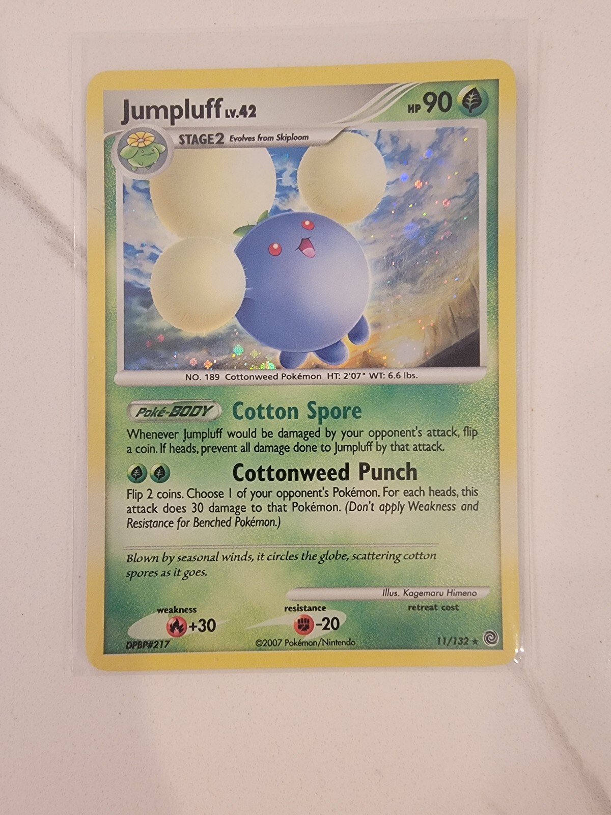 Jumpluff 11/132 Secret Wonders Cosmos HOLO - Rare Pokemon Card - LP/NM