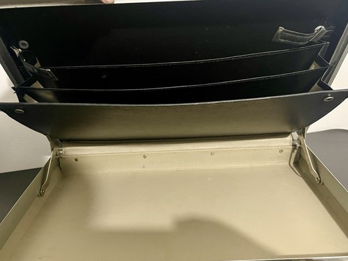 Samsonite Medallion Attaché 3" Briefcase 18" Black Hard Shell No Keys - Picture 4 of 7