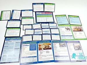 Warhammer 40k 2nd edition Starter set Complete Set of Data / Wargear Cards