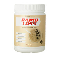 Rapid Loss Meal Replacement Shake 575g - Latte Gluten Free High Fiber Low Sugar