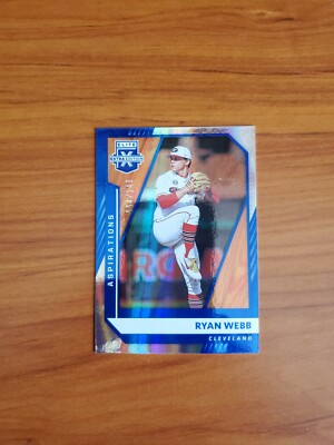 Ryan Webb - 2021 Elite Extra Edition #125 Aspirations Blue RC /249 - INDIANS