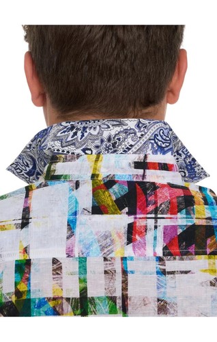 Robert Graham MOLLEY Linen Blend $238 4XL Classic Fit NEW NWT FREESHIP! XXXXL - Picture 3 of 8