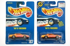   HTF Hot Wheels BLUE CARD 167 80  s FIREBIRD Extra Bolt Variation BW RARE 90s  