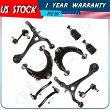 10Pcs Front Control Arm Ball Joint Sway Bar End Kit For 2003-2007 Honda Accord
