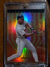 1995 Leaf Limited Gold Error ALBERT BELLE , DEION SANDERS BACK 1/1 on ebay 🔥