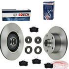 BOSCH Bremsscheiben + Beläge + Radlager + ABS Ringe HINTEN Audi A4 B5