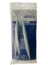 Vtg Susan Bates Quicksilver Circular Knitting Needles #Q1929 Sz 17(12.75 mm) USA