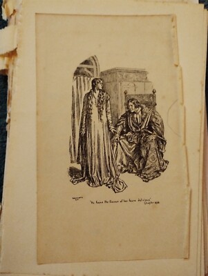 Sk63 Ephemera Buchbild Er fand den Geschmack ihrer Ängste lecker 