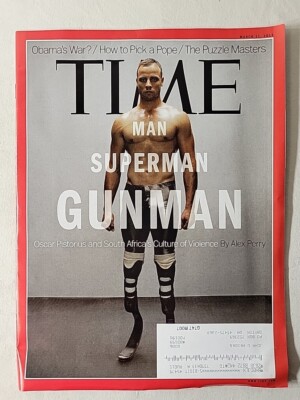Time Magazine March 11 2013 Vol 181 No 9 Oscar Pistorius Pope Puzzle Masters