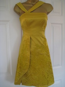 karen millen mustard dress