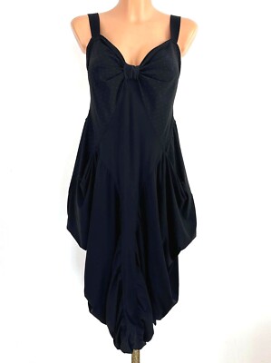 Robe Haute Couture HIGH USE By Claire Campbell - Taille XL, Orange Vif, Longueur 117 Cm, Neuf Sans étiquettes
