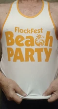 Flock Fest Beach Party Hunters Nightclub Tank Top Muscle Shirt Large