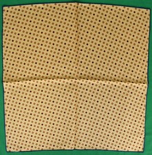 Seaward  Stearn London Gold Dots English Silk Pocket Square NWOT 