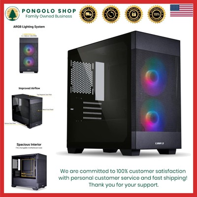 High Airflow Micro ATX PC Case, RGB Gaming Computer Case, Mesh Front Panel Mi...
