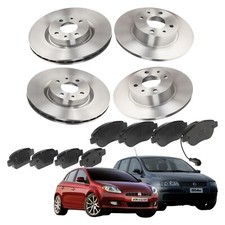 Kit Dischi E Pastiglie Freno Ant + Post Fiat Stilo 1.9 Bravo II 1.6 1.9
