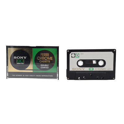 SONY C-90FeCr Ferri Chrome Kassette 90min Leerkassette Double Coated Top Zustand