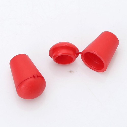 100 Plastic Spring Loaded Round Toggle Stopper Cord Locks End Single Hole Rope - Picture 8 of 97