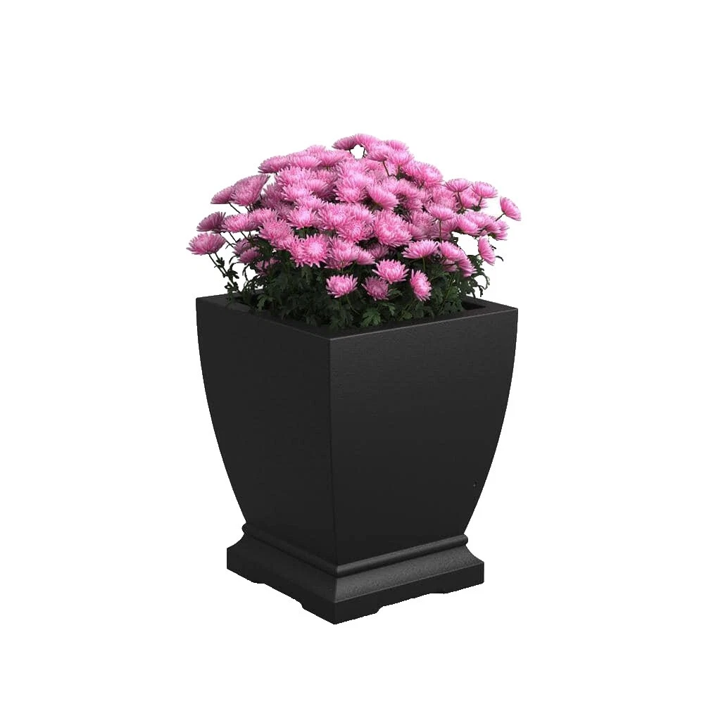 Cestas de planta cuadrada de resina, macetas, cuencos de Ventana