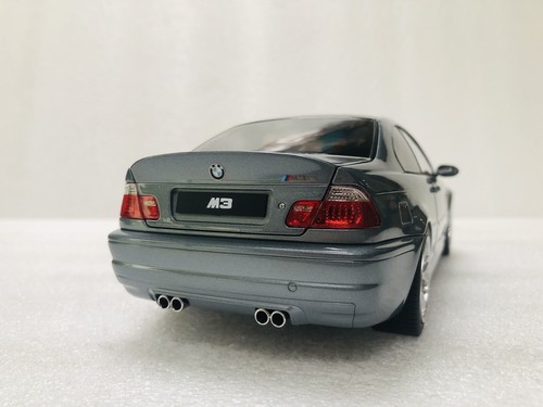 1/18 Norev 2003 BMW M3 CSL E46 Grey Metallic Diecast With Opening Limited - Picture 22 of 24