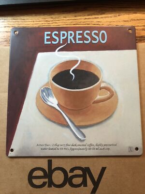 TIN SIGN ''Espresso'' Cafe Kitchen Retro Vintage Art Poster In USA !