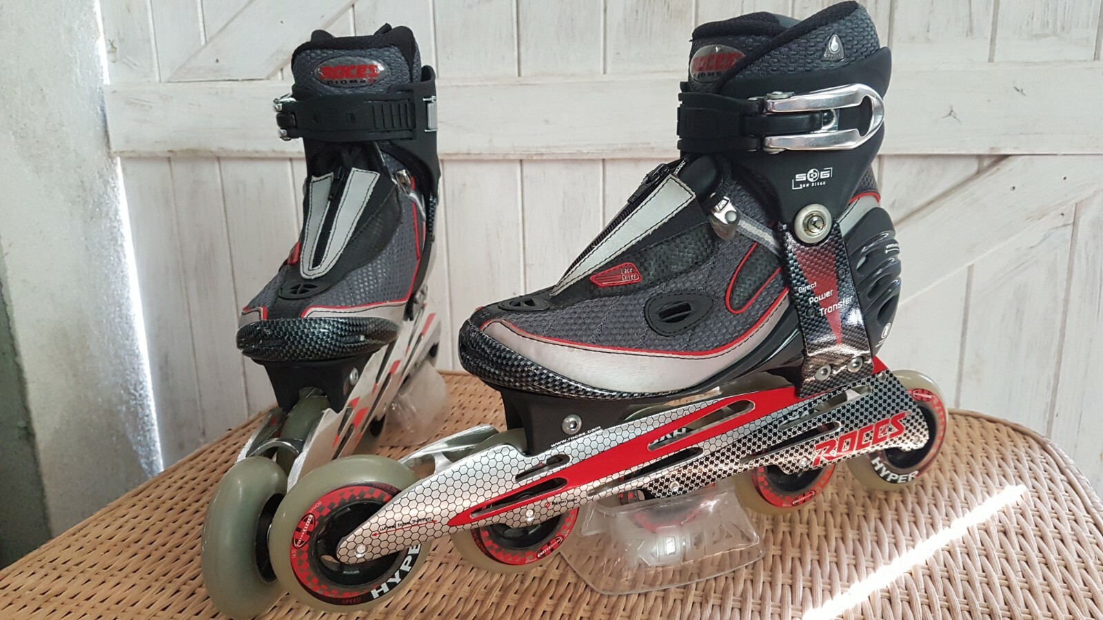 Roller fitness ROCES anthracite T37 - Patinage en ligne confort et loisir