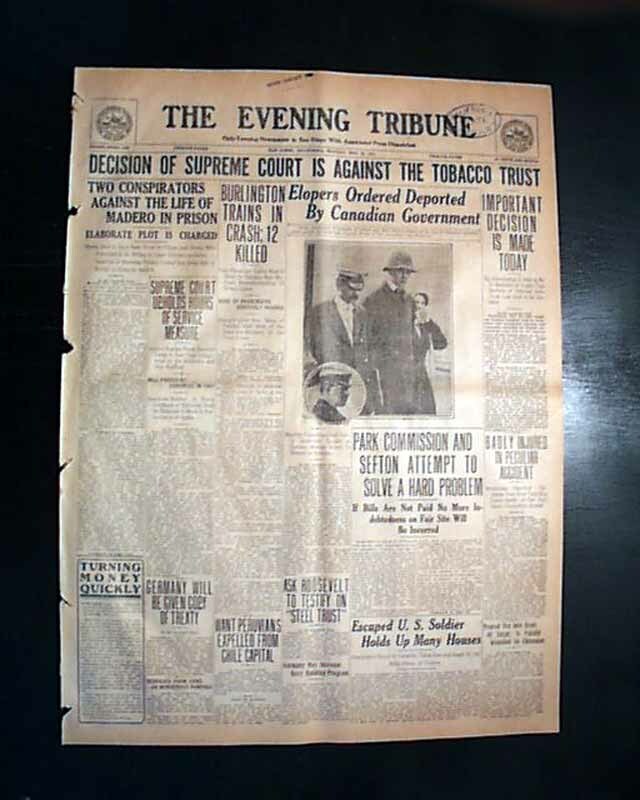 united states v. american tobacco co UNITED STATES SUPREME COURT v. American Tobacco Co. Case DECISION 1911  Newspaper