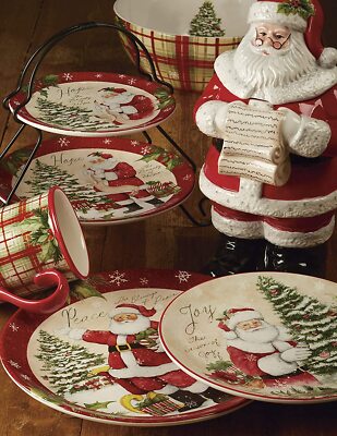 Certified International Santa Plate Set Certified International