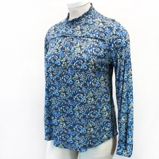 New Lucky Brand floral peasant fairy modest long sleeve high neck blouse top 1X