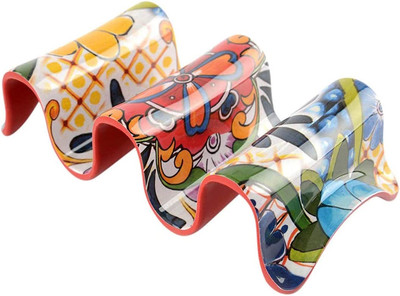 Prepara Multiple Taco Holder   Holds 3 Tacos   Red Taco Stand, Easy Use