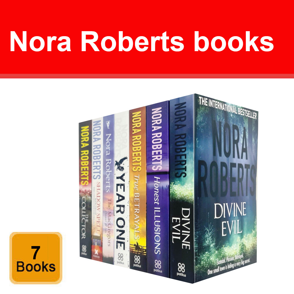 Nora Roberts Collection 7 Books Set Divine Evil, Honest Illusions, True Betrayal