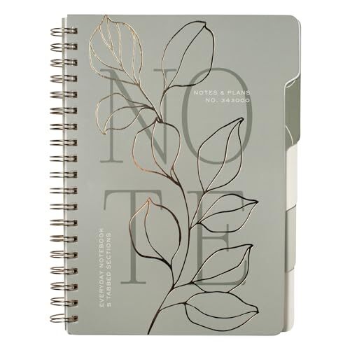 Tab Note Book Studio Large Tab Notebook, Modern Flexible Paperback Cover, 5 ...