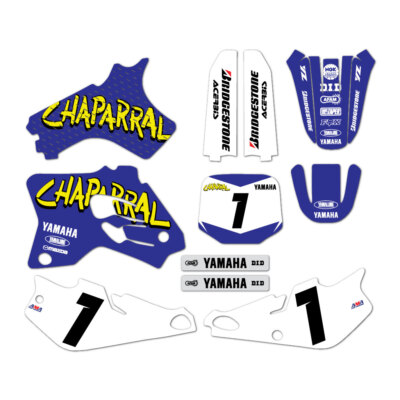 YAMAHA CHAPARRAL GRAPHICS KIT YZ80 1993 1994 1995 1996 1997 1998 1999 2000 2001