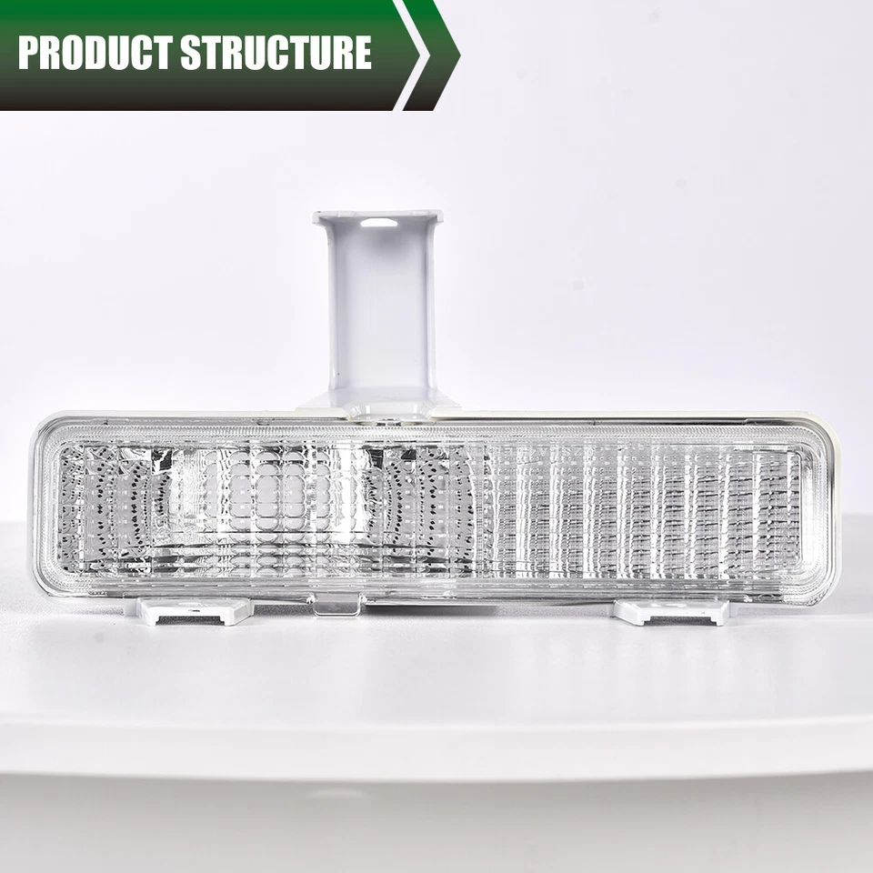 Подходит для 80-90 Chevrolet Caprice прозрачный бампер указатель поворота свет левый + правый - Изображение 4 из 4