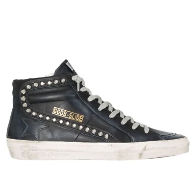 Golden Goose Slide Classic Leather Upper Studs Womens