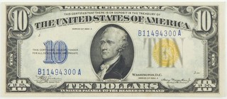 1934 A $10 WWII North Africa Emergency Issue Silver Certificate VF Note C6252