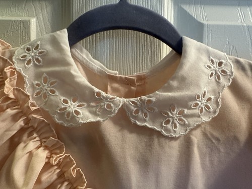 Vintage Pink Lilo Children Dress with Ruffles and Lace. Size 8 - Picture 5 of 16