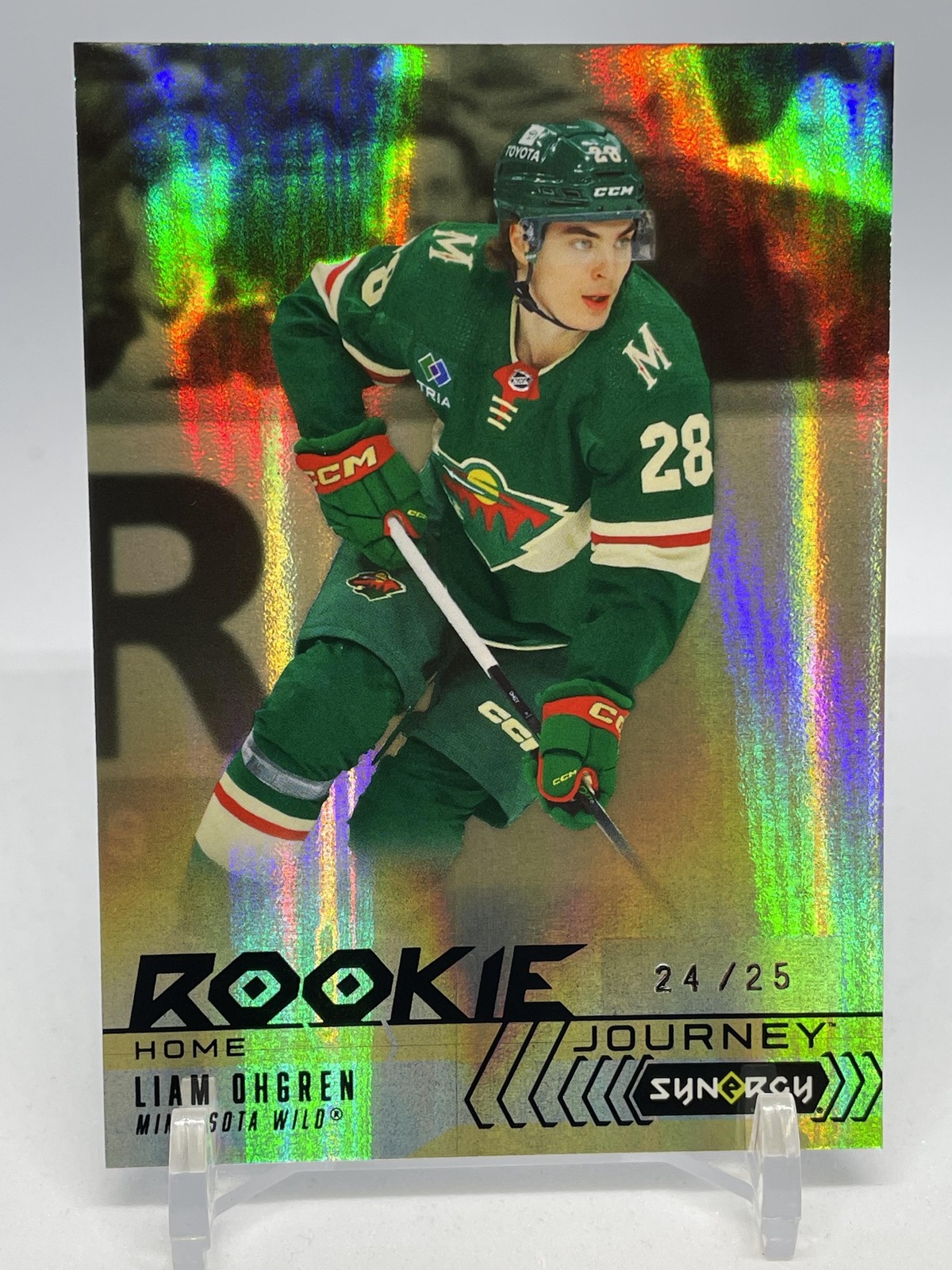 2024-25 Upper Deck Synergy #RJ-3 Liam Ohgren Rookie Journey Home Gold #/25