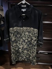 Pierre Cardin Floral Hawaiian Shirt Short Sleeve Men's XXL Aloha Resort Multi