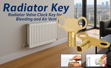 2 X SOLID BRASS RADIATOR BLEED AIR LOCK KEY KEYS PLUMBING EASY GRIP