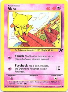 Abra 49/82 Team Rocket Common