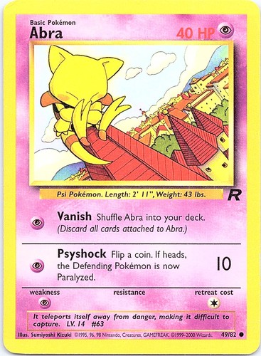Abra 49/82 Team Rocket Common