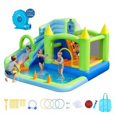 VEVOR Inflatable Bounce House 1.3 x 12.3 x 7.0ft Water Bouncer Castle for Kids