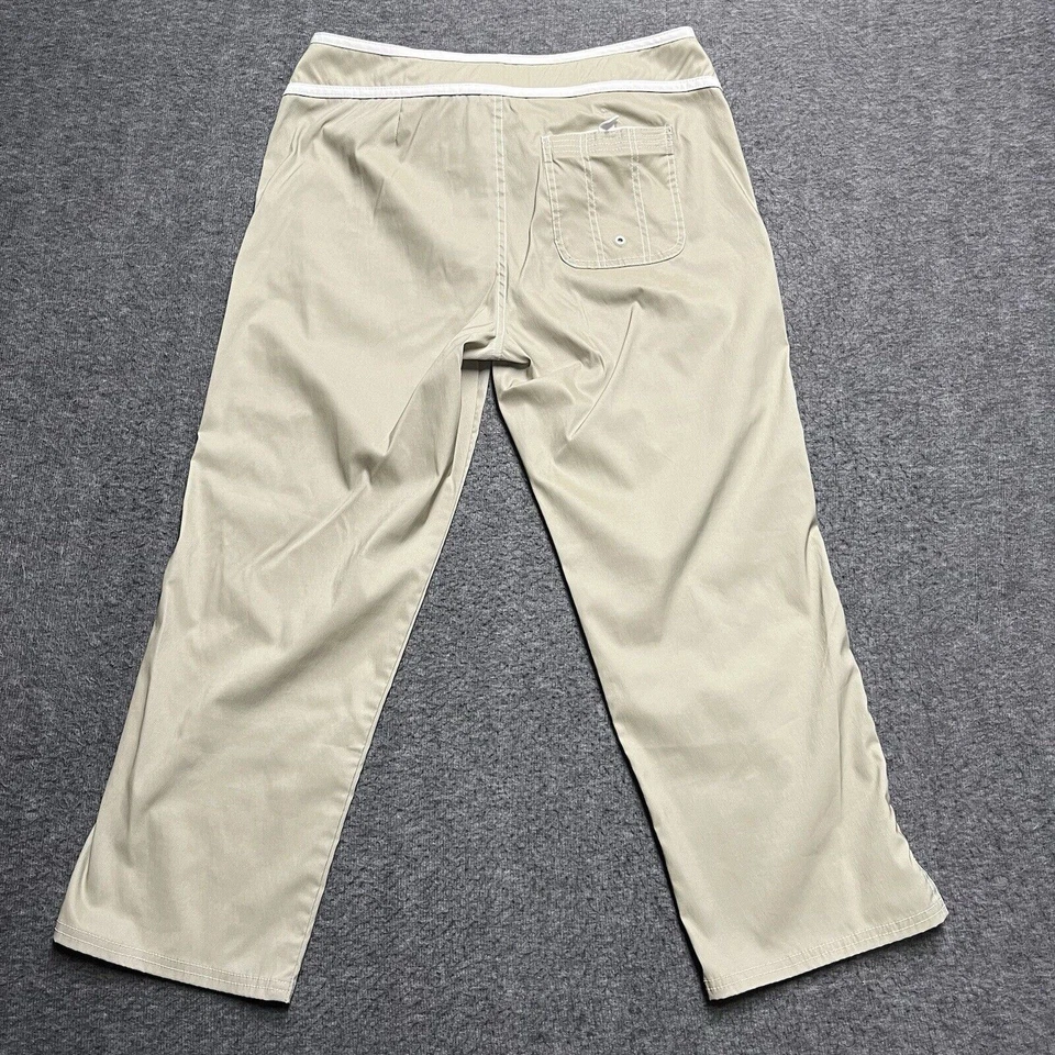Pantalones de nailon Roxy Quiksilver para mujer talla 11 caqui beige elástico Foto 3 de 4
