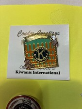 Kiwanis International Lapel Pin Lot of 7 - 100th Anniversary, Gold Plated, Presi