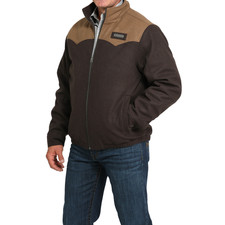 Cinch Men's Concealed Carry Wooly Brown Jacket MWJ1590005