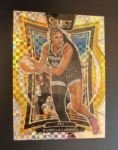 Panini Select 2025 Concourse Kamilla Cardoso #33 Chicago WNBA Checkered Prizm