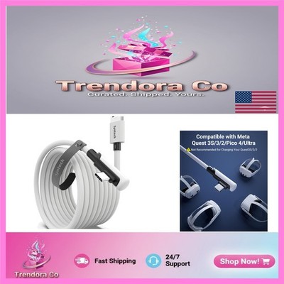 Durable 16FT USB 3.0 Link Cable for Meta Oculus/Quest - Enhanced VR Experience